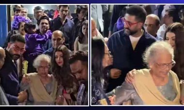 Watch: पत्नी ऐश्वर्या राय संग अनबन की खबरों के बीच अपनी सासु मां की केयर करते नजर आए Abhishek Bachchan, भीड़ में थामे दिखे मदर इन लॉ का हाथ