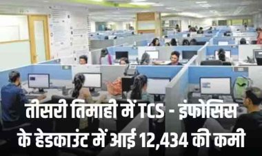 Infosys-TCS Update: तीसरी तिमाही में भी टीसीएस - इंफोसिस के हेडकाउंड में गिरावट, 11,961 घट गई कर्मचारियों की संख्या