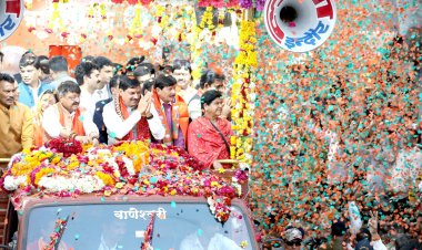 इंदौर की जन आभार यात्रा में मुख्यमंत्री का ऐतिहासिक स्वागत