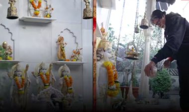 शिव को दूध किया अर्पण, तुलसी पर चढ़ाया जल... अमिताभ बच्चन ने दिखाई जलसा के मंदिर की झलक