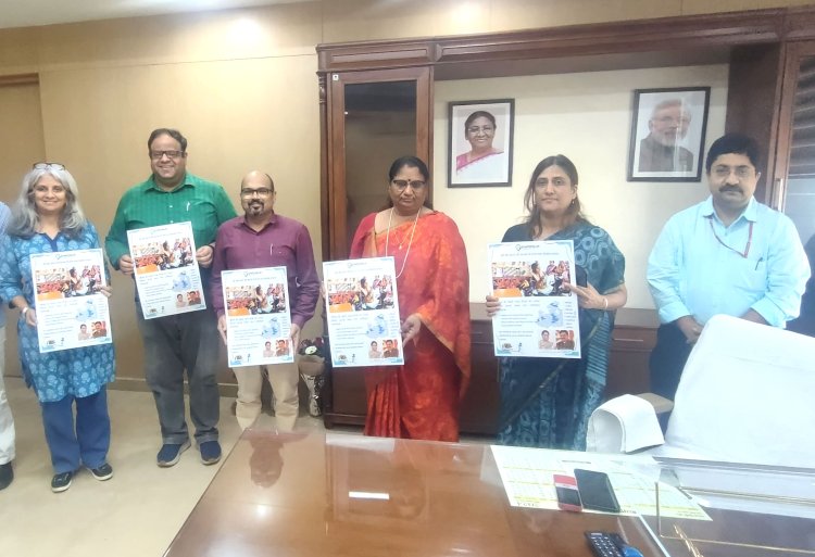 मंत्री सुश्री निर्मला भूरिया ने किया माँ, बच्चे एवं उनके मानसिक स्वास्थ्य" पर आधारित पोस्टर का विमोचन