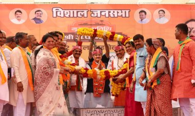 भाजपा के अध्यक्ष श्री जगत प्रकाश नड्डा, मुख्यमंत्री डॉ. मोहन यादव एवं प्रदेश अध्यक्ष श्री विष्णुदत्त शर्मा ने शहडोल के गांधी चौक में जनसभा को संबोधित किया