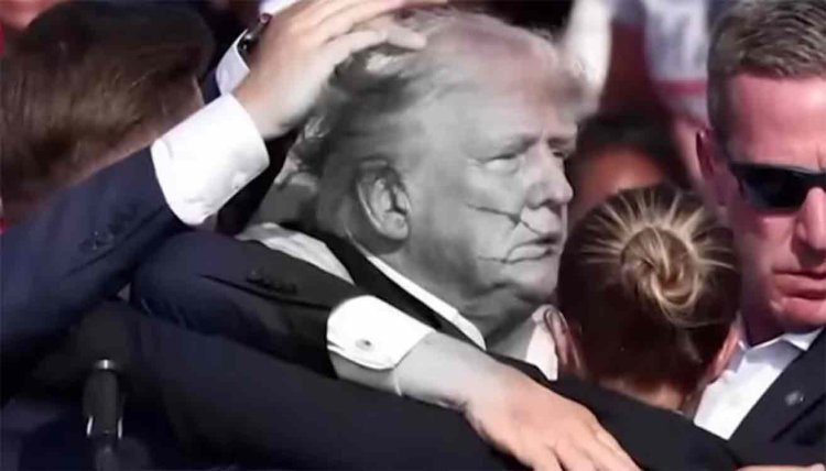 डोनाल्ड ट्रंप पर हमला, बाल बाल बची जान
