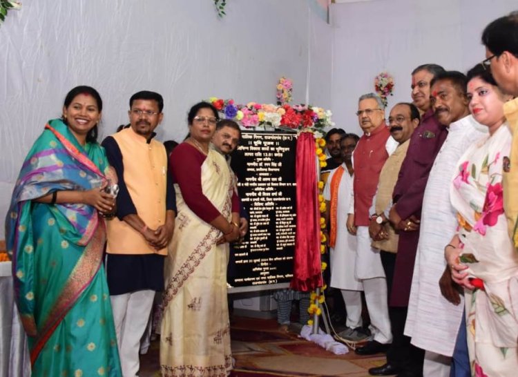राजनांदगांव : विधानसभा अध्यक्ष डॉ. रमन सिंह ने राजनांदगांव में शहर के विकास के लिए 13 करोड़ 81 लाख रूपए के 96 विकास कार्यों का किया भूमिपूजन