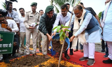 रायपुर : मुख्यमंत्री ने आम का पौधा रोपकर बस्तर ज़िले में की एक पेड़ माँ के नाम महावृक्षारोपण अभियान की शुरुआत