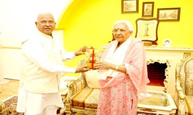 राज्यपाल श्री मंगुभाई पटेल ने की उत्तर प्रदेश की राज्यपाल से भेंट