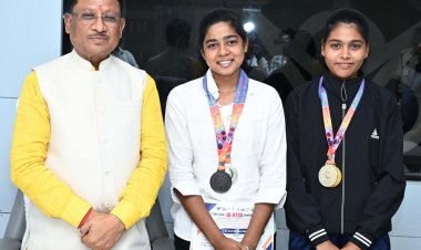 रायपुर : मुख्यमंत्री श्री विष्णु देव साय से जु-जित्सु खिलाड़ियों ने की मुलाकात