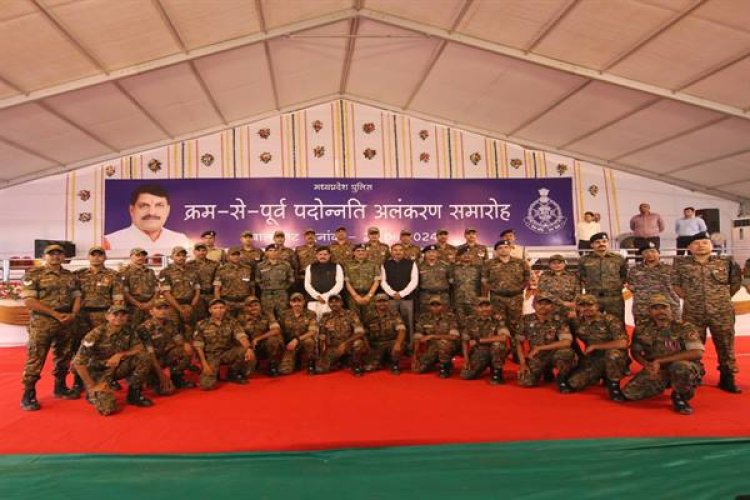 मध्यप्रदेश पुलिस के इतिहास में पहली बार मिले एक वर्ष में 15 वीरता पदक