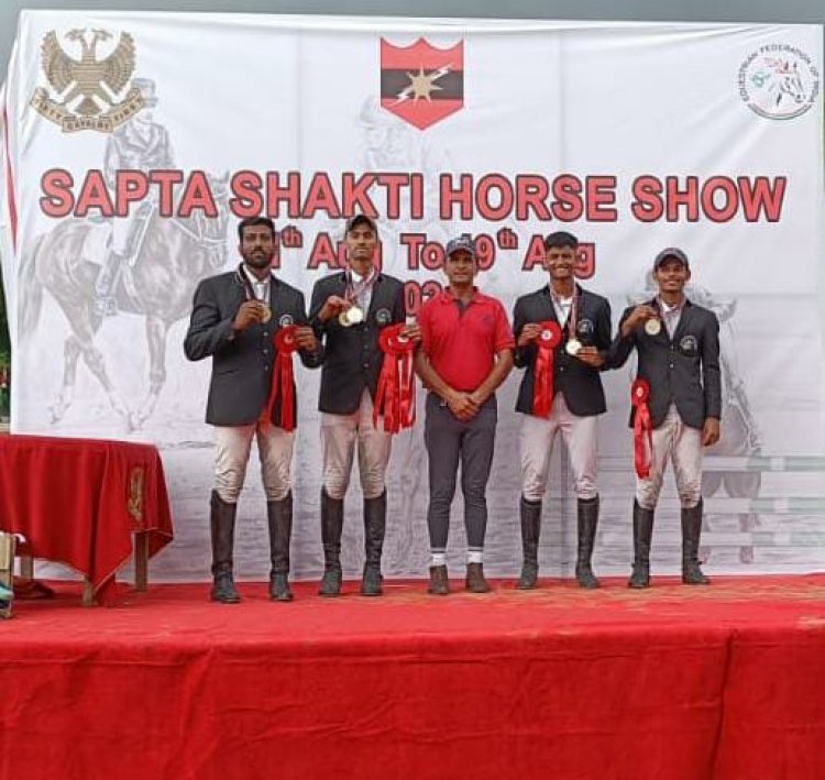 राज्य घुड़सवारी अकादमी के खिलाड़ियों ने 21 पदक जीते