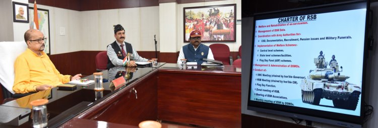 रायपुर : सैनिक कल्याण की योजनाओं का करें बेहतर क्रियान्वयन : श्री रमेन डेका