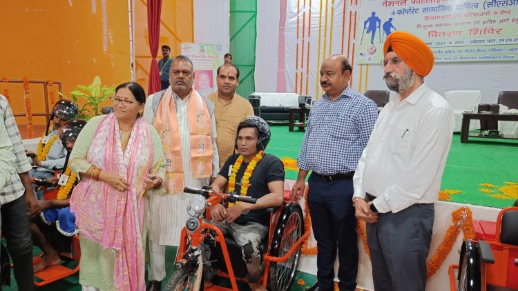 एनएफएल विजयपुर द्वारा 312 हितग्राहियों को 44 लाख रुपये कीमत के 1452 कृत्रिम उपकरण वितरित