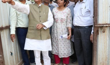 उप मुख्यमंत्री ने शिव मंदिर तथा नवीन ओपीडी भवन निर्माण का किया निरीक्षण