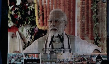 रायपुर : प्रधानमंत्री श्री नरेन्द्र मोदी वाराणसी से माँ महामाया एयरपोर्ट दरिमा, अंबिकापुर के लोकार्पण समारोह से वर्चुअल जुड़े