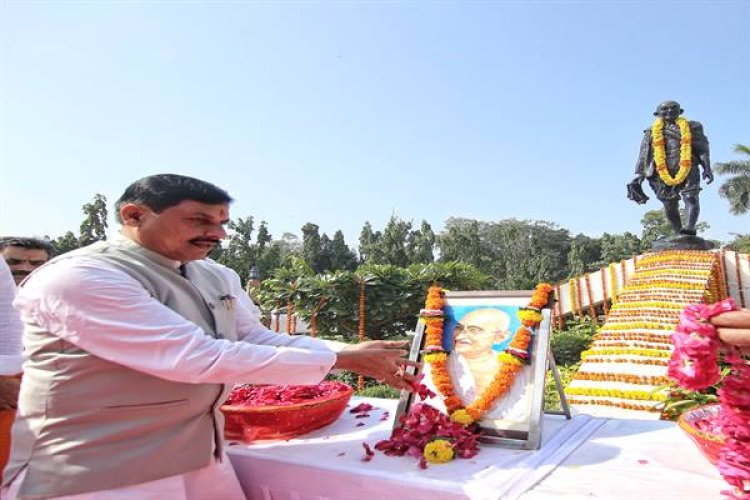 महात्मा गांधी के योगदान ने भारत को विश्व में एक अलग पहचान दिलाई : मुख्यमंत्री डॉ . यादव