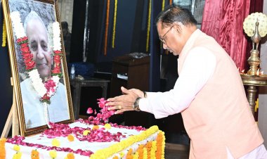 रायपुर : सादगी की प्रतिमूर्ति और सिद्धांत के पक्के व्यक्ति थे स्व. श्री श्रीगोपाल व्यास-मुख्यमंत्री श्री साय