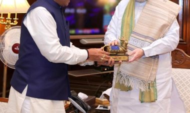 रायपुर : मुख्यमंत्री विष्णुदेव साय ने केंद्रीय गृहमंत्री श्री अमित शाह से की मुलाकात