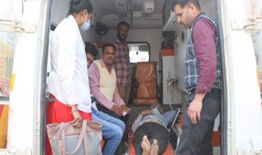 हृदय रोग पीड़ित श्री जैन को पीएमश्री एयर एम्बुलेंस से लिफ्ट कर भेजा हैदराबाद