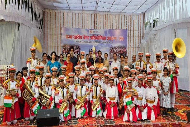 पाइप बैण्ड में शासकीय माडल स्कूल भोपाल और क्राइस्ट चर्च जबलपुर बने विजेता