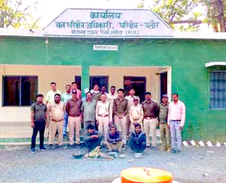 बाँधवगढ़ टाइगर रिजर्व में चीतल का शिकार करने वाले 3 आरोपी गिरफ्तार