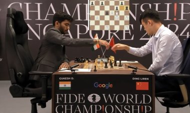 विश्व शतरंज चैंपियनशिप: डी. गुकेश और डिंग लिरेन सिंगापुर में अपना सातवां गेम फिर से शुरू करेंगे