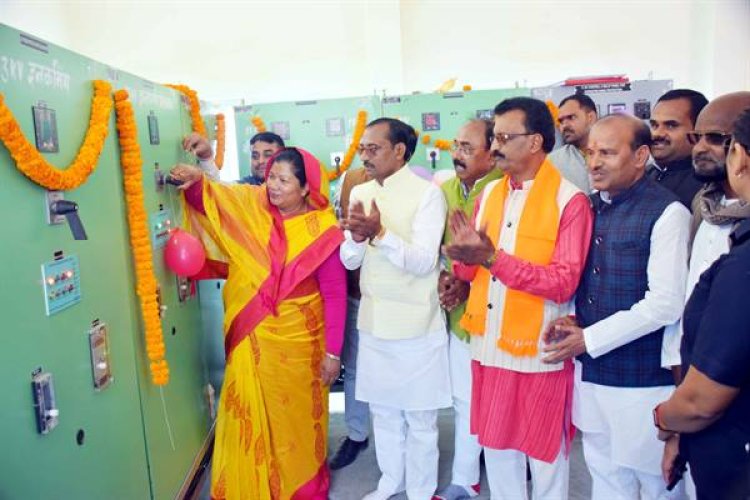 मंत्री श्रीमती उइके ने बिजली के नवीन उप-केन्द्र सिंगरौलिया का किया लोकार्पण