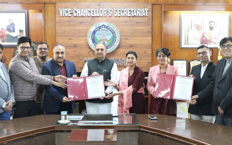 हरियाणा कृषि विश्वविद्यालय की कृषि प्रणाली मॉडल को राष्ट्रीय स्तर पर मान्यता मिली ।