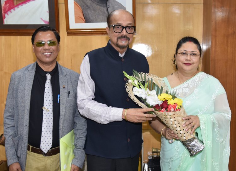 रायपुर : राज्यपाल श्री डेका से डीजीएम श्री सहरिया ने भेंट की