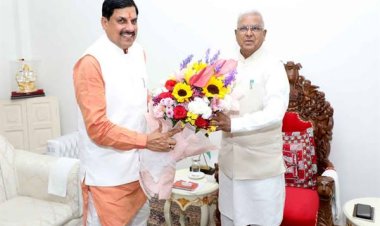 राज्यपाल श्री पटेल से मुख्यमंत्री डॉ. यादव ने की सौजन्य भेंट