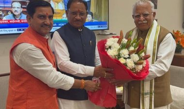 रायपुर : मुख्यमंत्री श्री विष्णुदेव साय ने केंद्रीय मंत्री श्री मनोहर लाल खट्टर से की सौजन्य भेंट