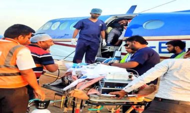 मुख्यमंत्री डॉ. यादव की पहल पर चिकित्सक डॉ. शर्मा को एयर एंबुलेंस से उपचार के लिए भेजा चेन्नई