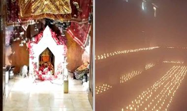 चैत्र नवरात्र में कोरबा की प्रसिद्ध मां सर्वमंगला मंदिर में जले आस्था के दीप