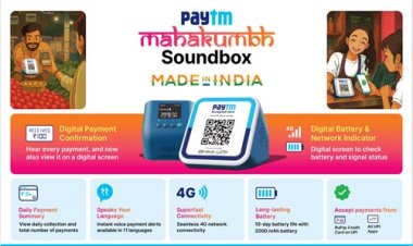 पेटीएम ने तत्काल भुगतान अलर्ट और लाइव ट्रांजेक्शन काउंट के लिए डिजिटल स्क्रीन के साथ महाकुंभ साउंडबॉक्स लॉन्च किया
