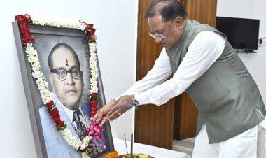 रायपुर : मुख्यमंत्री श्री विष्णु देव साय ने डॉ. भीमराव अम्बेडकर की जयंती पर उन्हें किया नमन