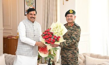 मुख्यमंत्री डॉ. यादव से थल सेना प्रमुख जनरल उपेंद्र द्विवेदी ने की सौजन्य भेंट