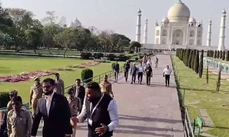 चिली के राष्ट्रपति ने किया ताजमहल का दीदार