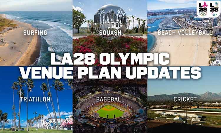 लॉस एंजिल्स ओलंपिक में पोमोना के फेयरग्राउंड में वि क्रिकेट अस्थायी स्‍पर्धा के रूप में खेला जाएगा