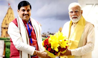 प्रधानमंत्री श्री मोदी से मुख्यमंत्री डॉ. मोहन यादव ने की भेंट