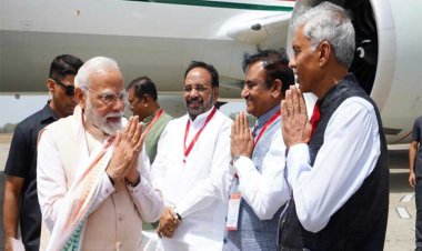 प्रधानमंत्री श्री मोदी के भोपाल आगमन पर हुआ आत्मीय स्वागत