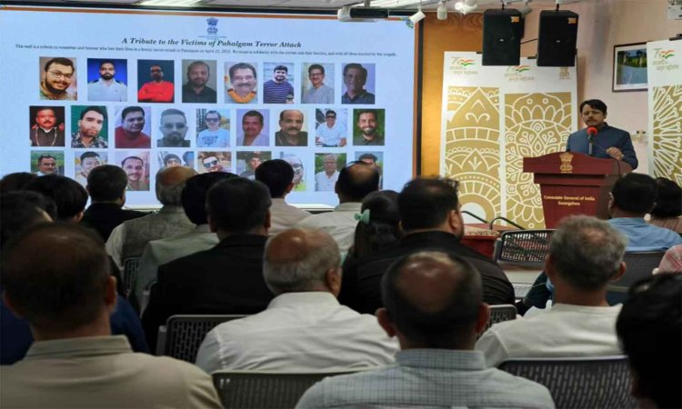 चीन के शहरों में भारतीय राजनयिक मिशनों ने पहलगाम आतंकी हमले में मारे गए लोगों को श्रद्धांजलि दी