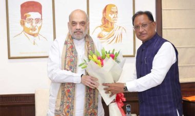 नई दिल्ली : छत्तीसगढ़ के मुख्यमंत्री विष्णुदेव साय ने केंद्रीय गृहमंत्री से की मुलाकात