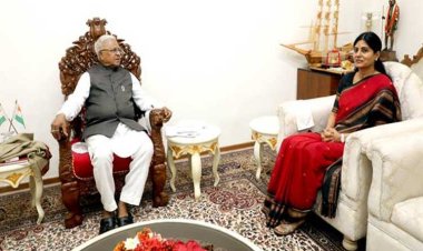 राज्यपाल श्री पटेल से केन्द्रीय राज्यमंत्री श्रीमती पटेल ने की सौजन्य भेंट
