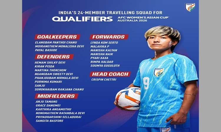 महिला एशियाई कप क्वालीफायर के लिए भारतीय टीम घोषित, ग्रुप बी में होंगे मुकाबले