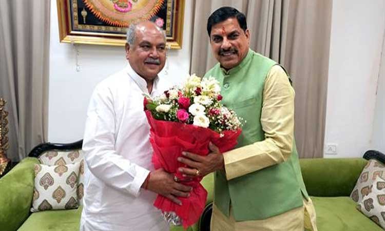 मुख्यमंत्री डॉ. यादव ने विधानसभा अध्यक्ष श्री तोमर से की सौजन्य भेंट