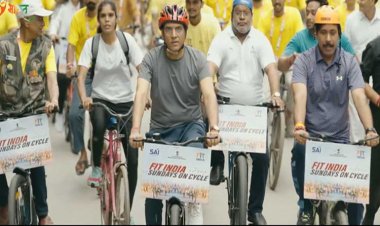 मनसुख मांडविया ने किया नेतृत्व, देशभर में 6000 स्थानों पर साइकिलिंग अभियान