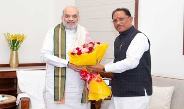 रायपुर : केंद्रीय गृह मंत्री श्री अमित शाह से मिले मुख्यमंत्री श्री विष्णुदेव साय