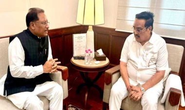 रायपुर : मुख्यमंत्री श्री विष्णुदेव साय ने केंद्रीय जलशक्ति मंत्री श्री सी आर पाटिल से की मुलाकात, बोधघाट परियोजना पर हुई चर्चा