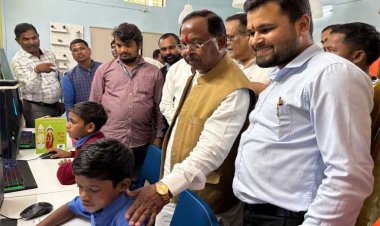 रायपुर : मंत्री श्री रामविचार नेताम ने किया आश्रम के कल्पना कक्ष का निरीक्षण