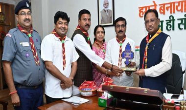 रायपुर : मुख्यमंत्री से भारत स्काउट्स एवं गाइड्स छत्तीसगढ़ के प्रतिनिधिमंडल ने की मुलाकात