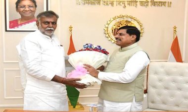 मुख्यमंत्री डॉ. यादव से मंत्री श्री पटेल ने की सौजन्य भेंट