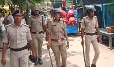 गर्दनीबाग थाना क्षेत्र में छात्रा मौत पर प्रदर्शन, पुलिस बल तैनात